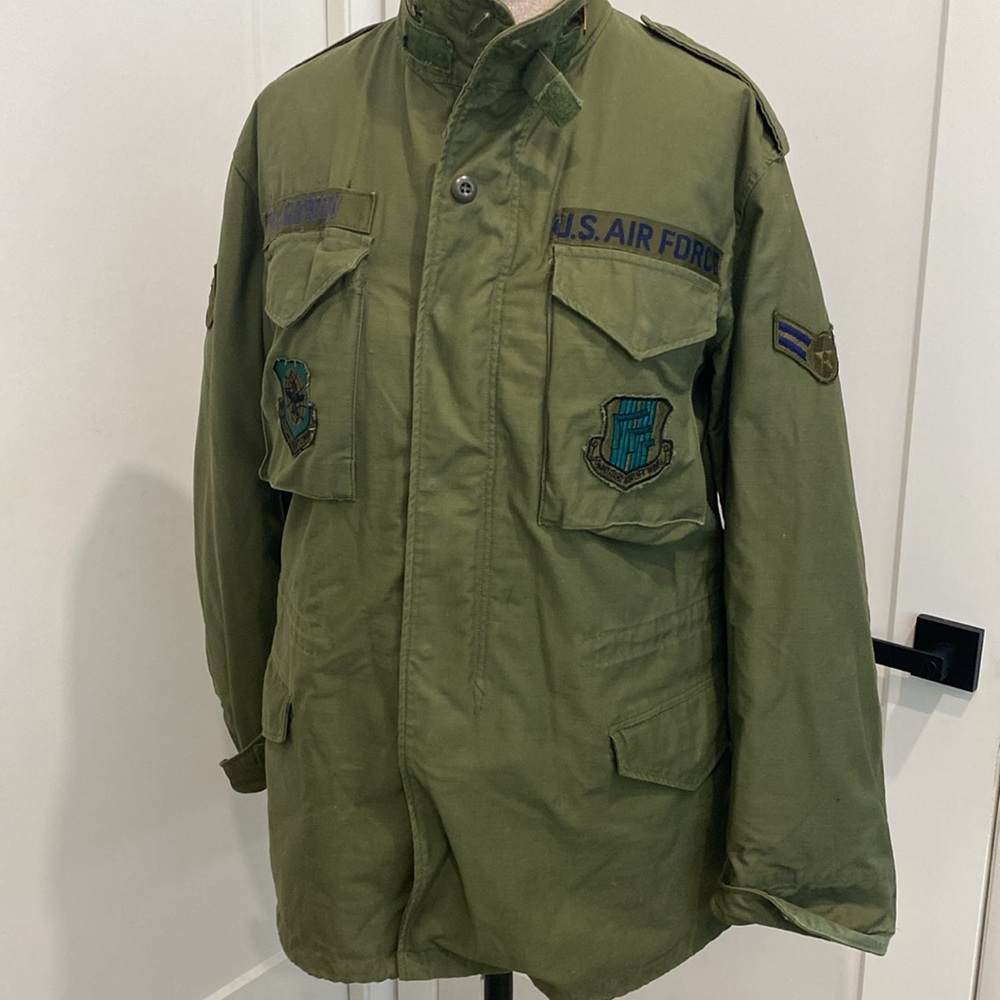 Authentic Vintage 70’s US Air Force COLD WEATHER FIELD OG-107 M-65 JACKET Large - Picture 1 of 17